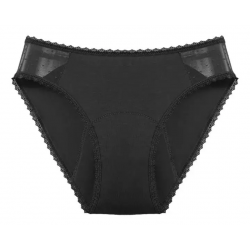 Culotte menstruelle dentelle sur le côté