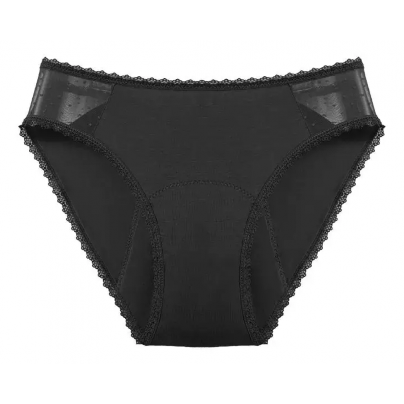 Culotte menstruelle dentelle sur le côté