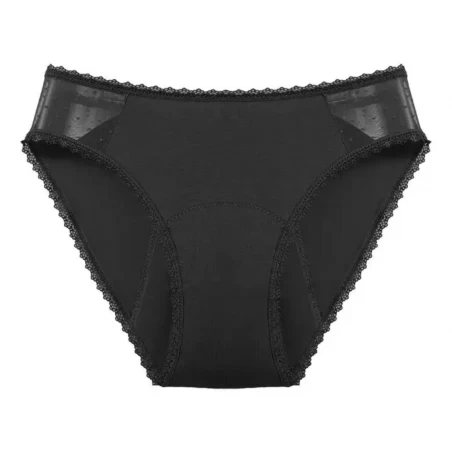 Culotte menstruelle dentelle sur le côté