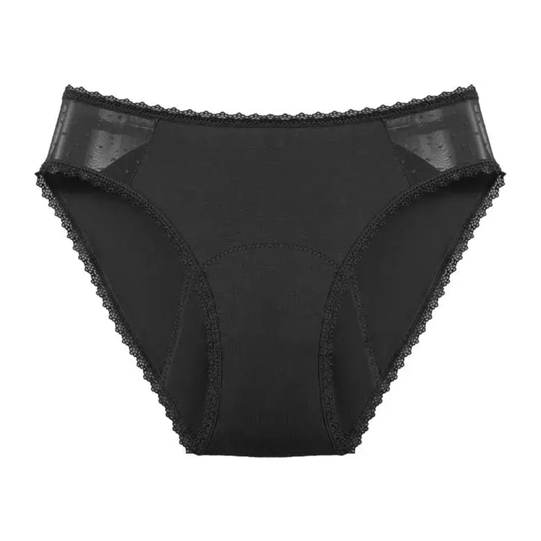 Culotte menstruelle dentelle sur le côté