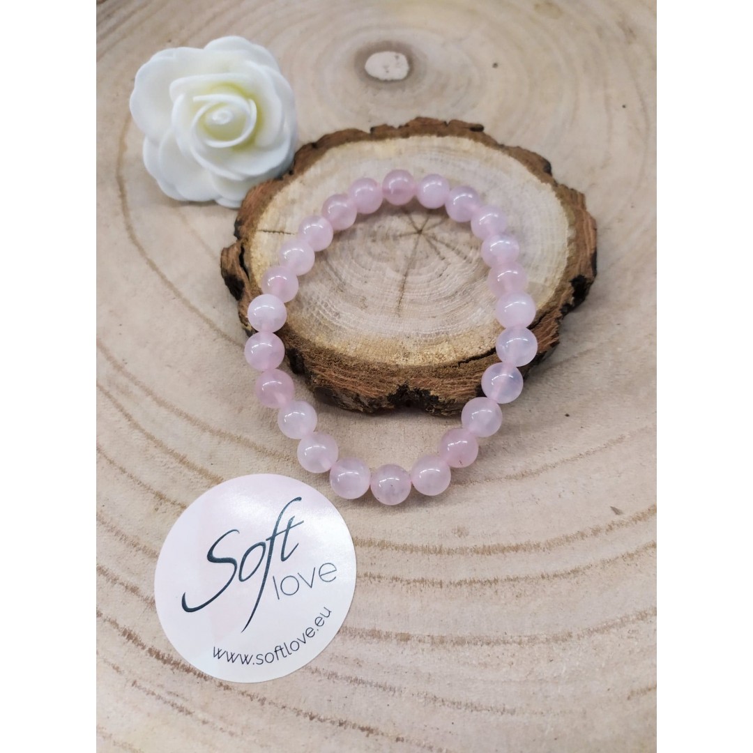 Bracelet de Puissance - Quartz Rose : Amour et Réconciliation