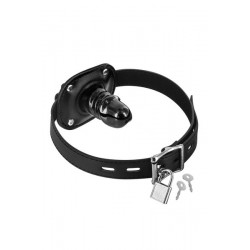 Bâillon mini gode noir interne