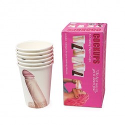 6 gobelets sexy pénis