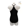 Body Noir Élégant avec Dentelle et Dos Nageur