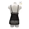 Nuisette noire en dentelle - Élégance et sensualité