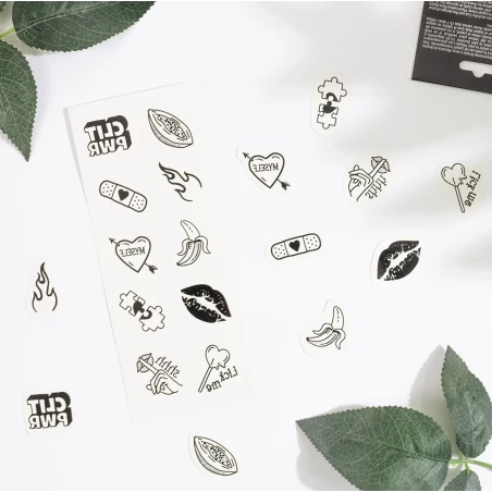 10 Tatouages temporaires - Candy Collection