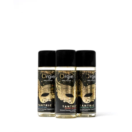Coffret Huiles de massage sensuel tantrique 3 x 30 ml