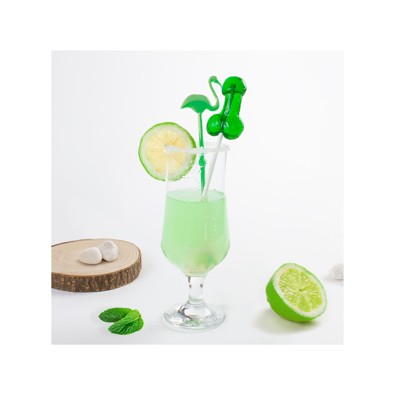 SUCETTE PÉNIS MOJITO AVEC ALCOOL