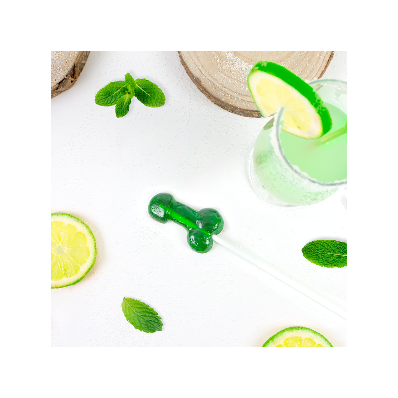 SUCETTE PÉNIS MOJITO AVEC ALCOOL