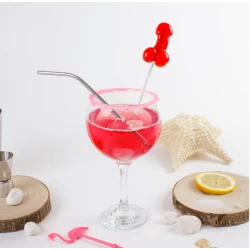 SUCETTE PÉNIS DAIQUIRI FRAISE AVEC ALCOOL