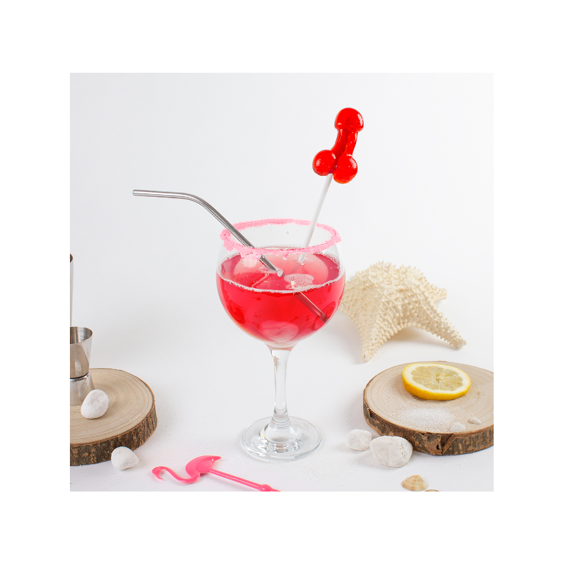SUCETTE PÉNIS DAIQUIRI FRAISE AVEC ALCOOL
