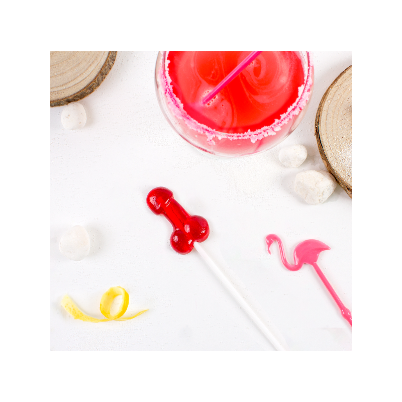 SUCETTE PÉNIS DAIQUIRI FRAISE AVEC ALCOOL