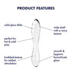 Satisfyer Dazzling Crystal 1 – Godemichet en Verre de Luxe