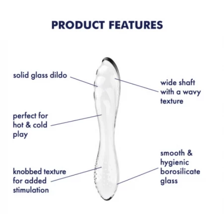 Satisfyer Dazzling Crystal 1 – Godemichet en Verre de Luxe