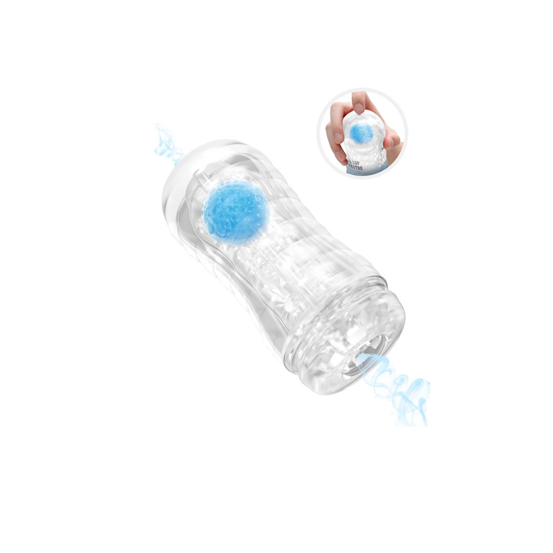 Masturbateur avec bille interne stimulante