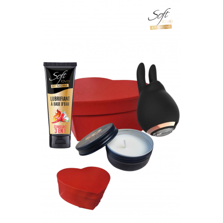 Coffret Saint Valentin bougie offerte