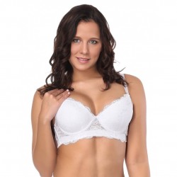 Soutien-gorge Manon confortable en dentelle de haute qualité Noir, Bordeau ou Blanc