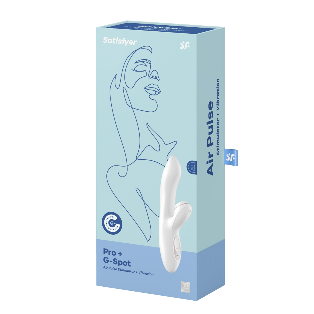 Vibromasseur avec stimulation clitoridienne par ondes Satisfyer Pro+ G-Spot
