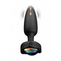Plug Anal Vibrant et Lumineux avec LED Multicolores