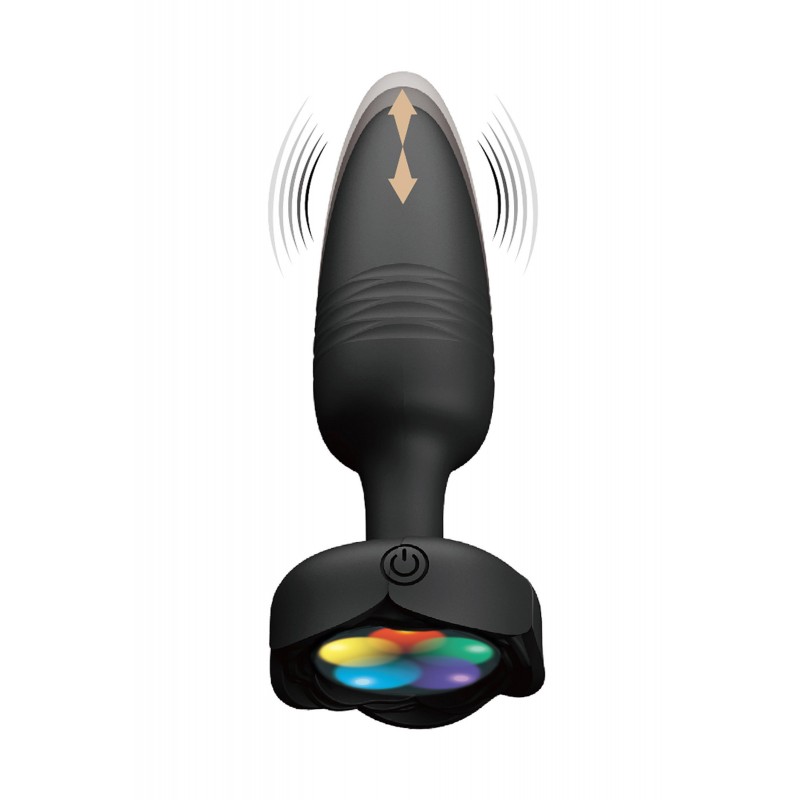 Plug Anal Vibrant et Lumineux avec LED Multicolores