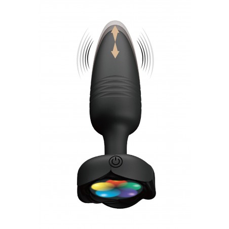 Plug Anal Vibrant et Lumineux avec LED Multicolores Plug Anal Vibrant et Lumineux avec LED Multicolores