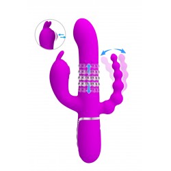 Vibromasseur triple stimulation