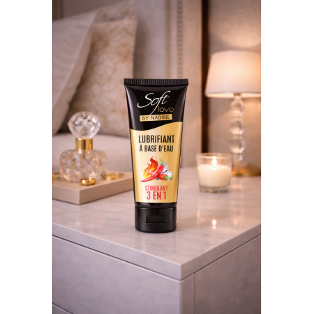 Lubrifiant à base d' eau triple effet 100ml  Soft Love