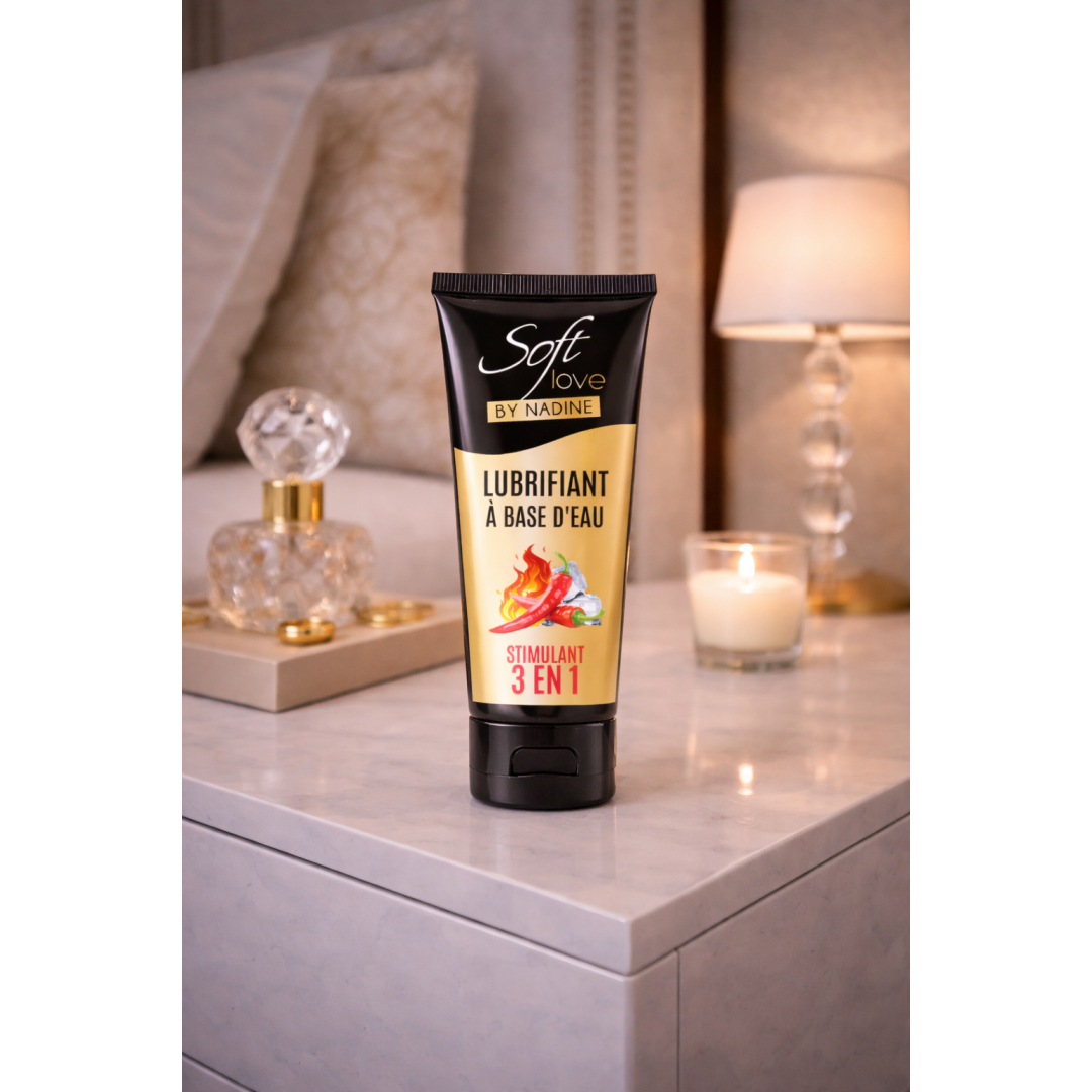Lubrifiant à base d' eau triple effet 100ml  Soft Love