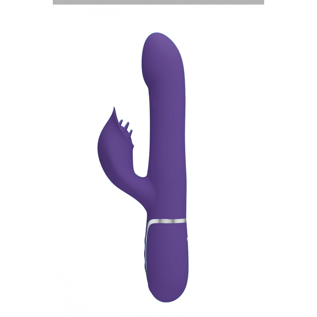 Vibromasseur Rabbit 4 en 1 en silicone waterproof