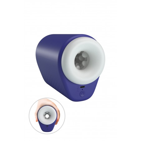 Masturbateur vibrant avec fonction squeeze USB-C