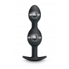 Plug anal double billes oscillantes 12,5 cm
