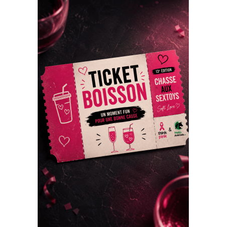 20 + 5 offerts - Tickets boissons Chasse aux Sextoys 2026