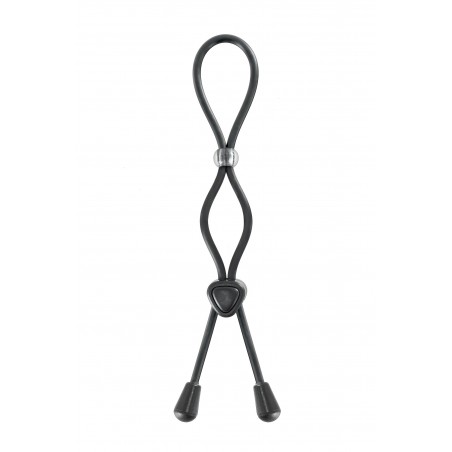 Cockring ajustable à double boucle pour pénis et testicules