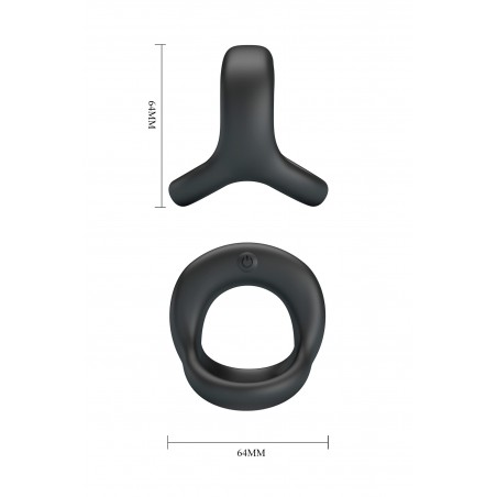 Elliott – Double cockring vibrant en silicone