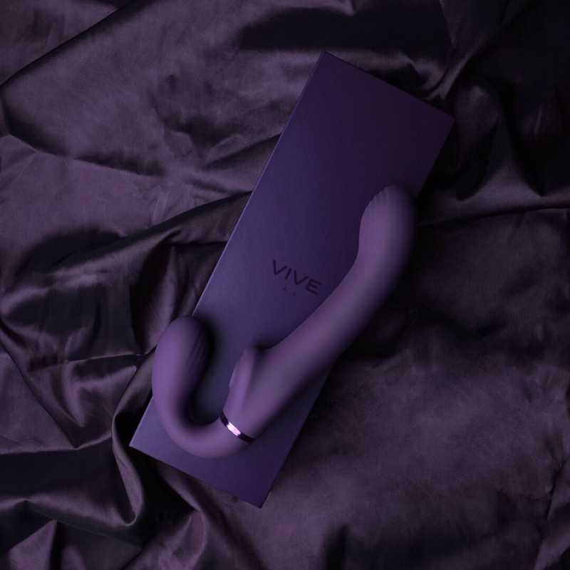 Ai - Double vibration et chatouillement par ondes d'air, strap-on sans ceinture