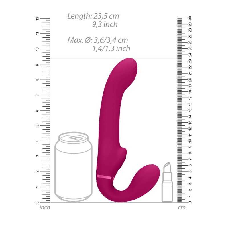 Ai - Double vibration et chatouillement par ondes d'air, strap-on sans ceinture