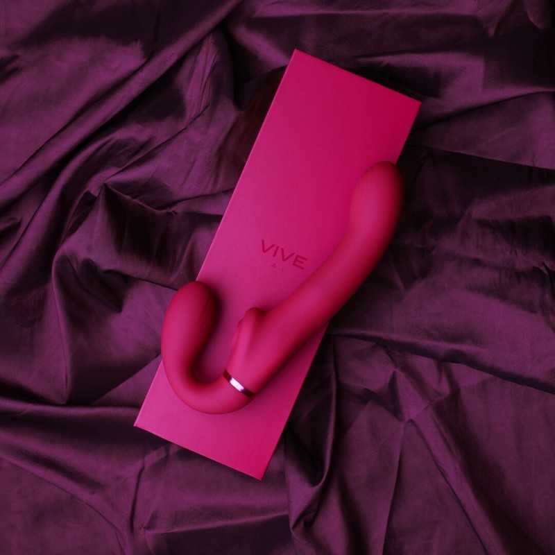 Ai - Double vibration et chatouillement par ondes d'air, strap-on sans ceinture