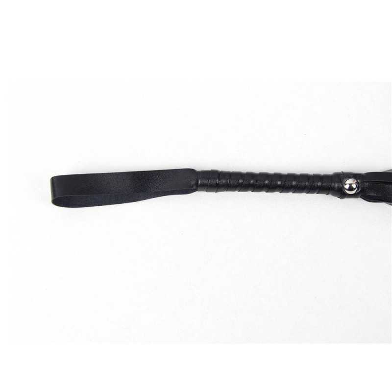 Fouet en simili cuir noir