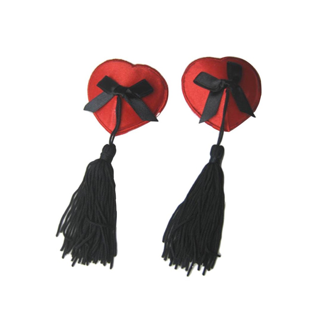 Cache-tétons coeurs