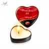Mini bougie de massage en coeur Plaisir Secret Mini bougie de massage en coeur Plaisir Secret