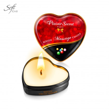 Mini bougie de massage en coeur Plaisir Secret Mini bougie de massage en coeur Plaisir Secret