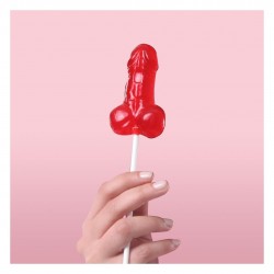 Bonbon en sucette vagin ou pénis fraise
