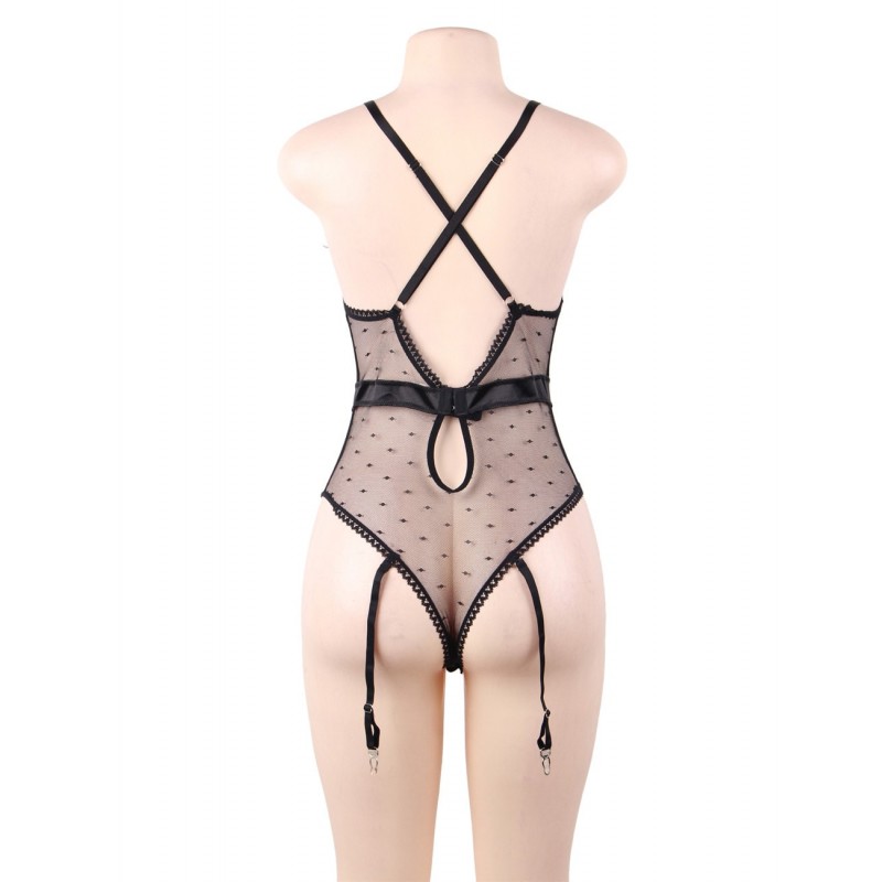 Body dentelle Jessica Noir ou Bleu