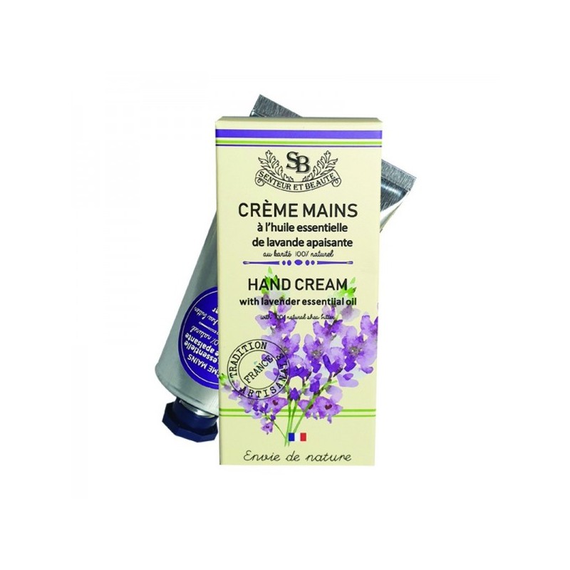 Crème mains à l'huile essentielle de lavande  75ml