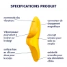 Satisfyer Teaser - Vibromasseur Compact, Puissant et Étanche