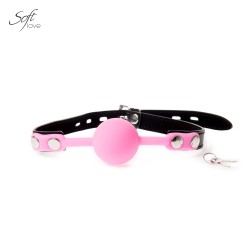 Bâillon balle rose