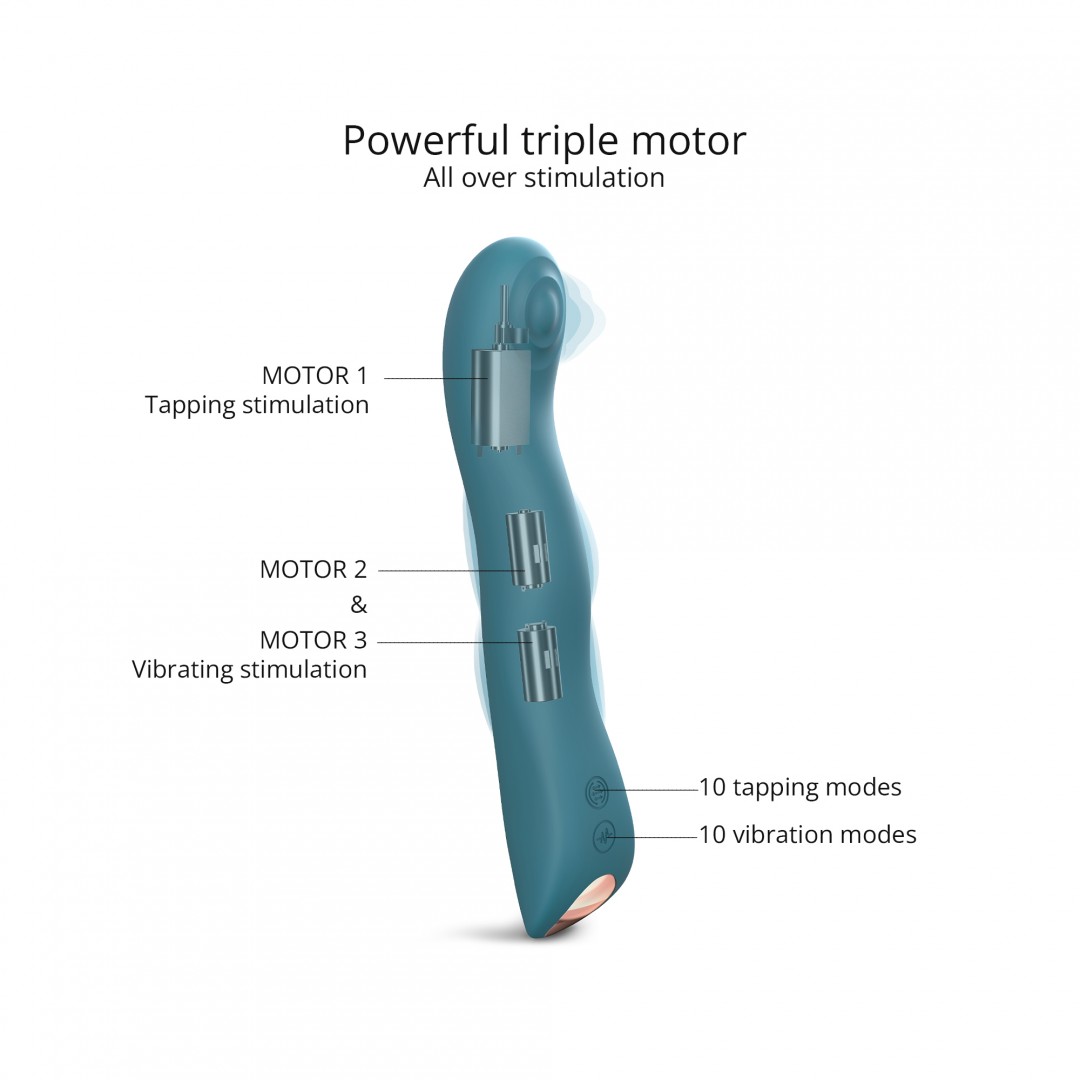 Sextoy Point G 3 moteurs avec tapotements et vibrations - Love to Love