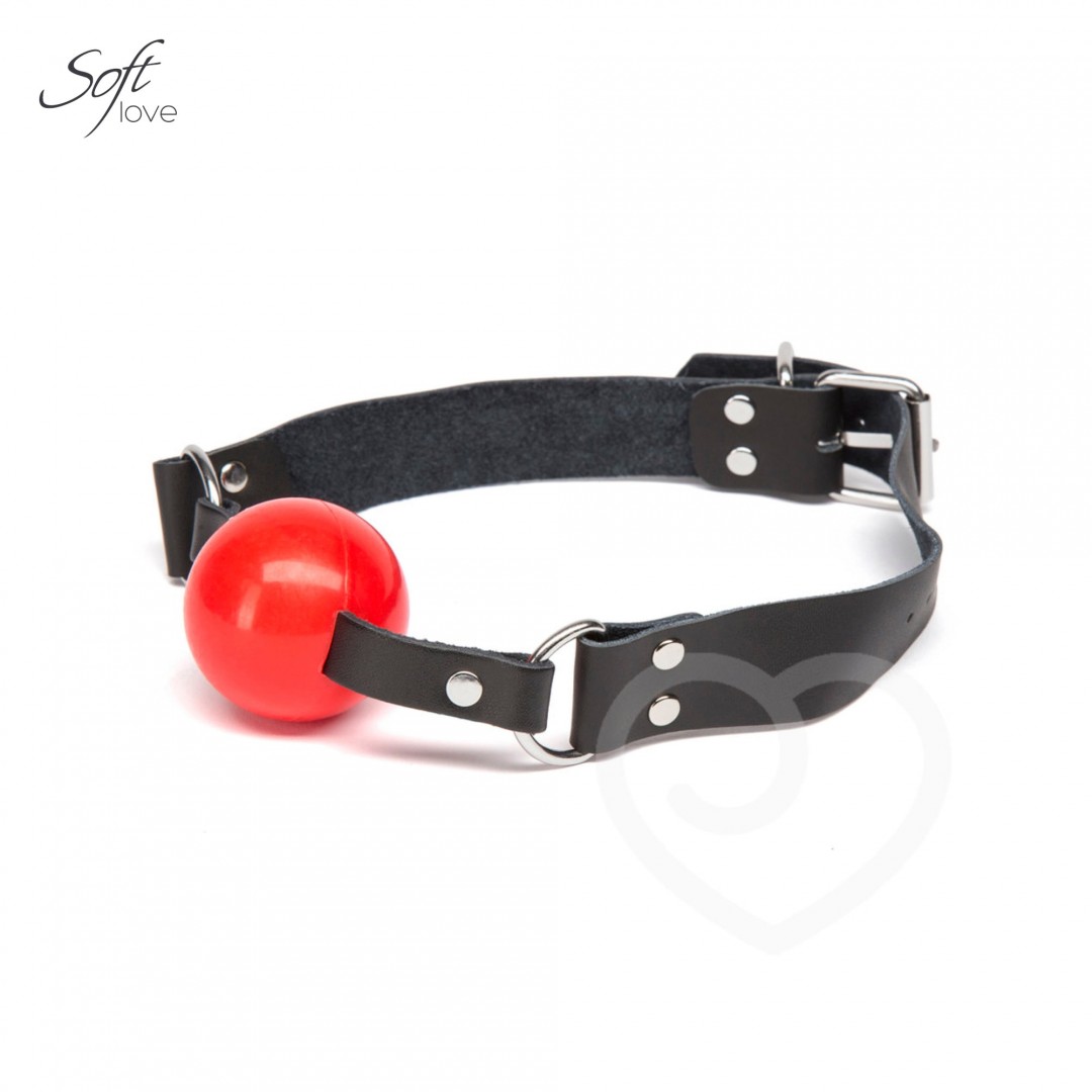 Bâillon balle rouge