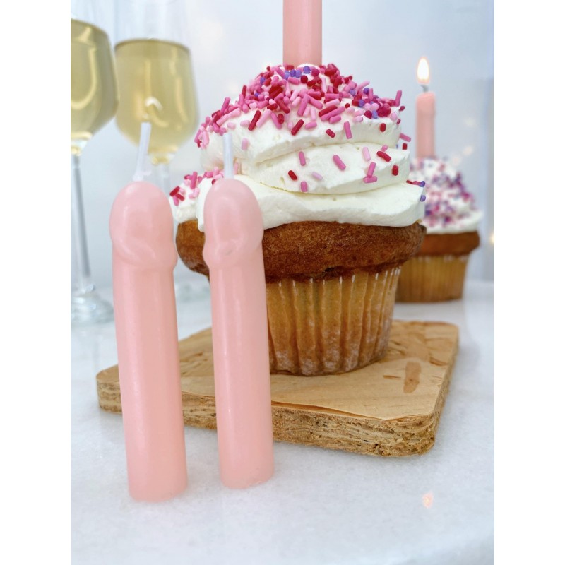 6 bougies en forme de sexe