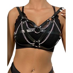 Harnais bondage avec chaines